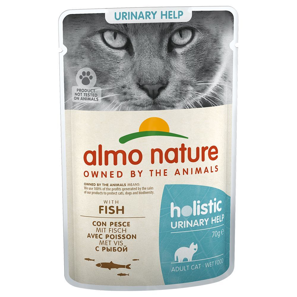 Almo Nature Holistic 12x 70g Holistic Urinary Help Mix Almo Nature Nassfutter für Katzen