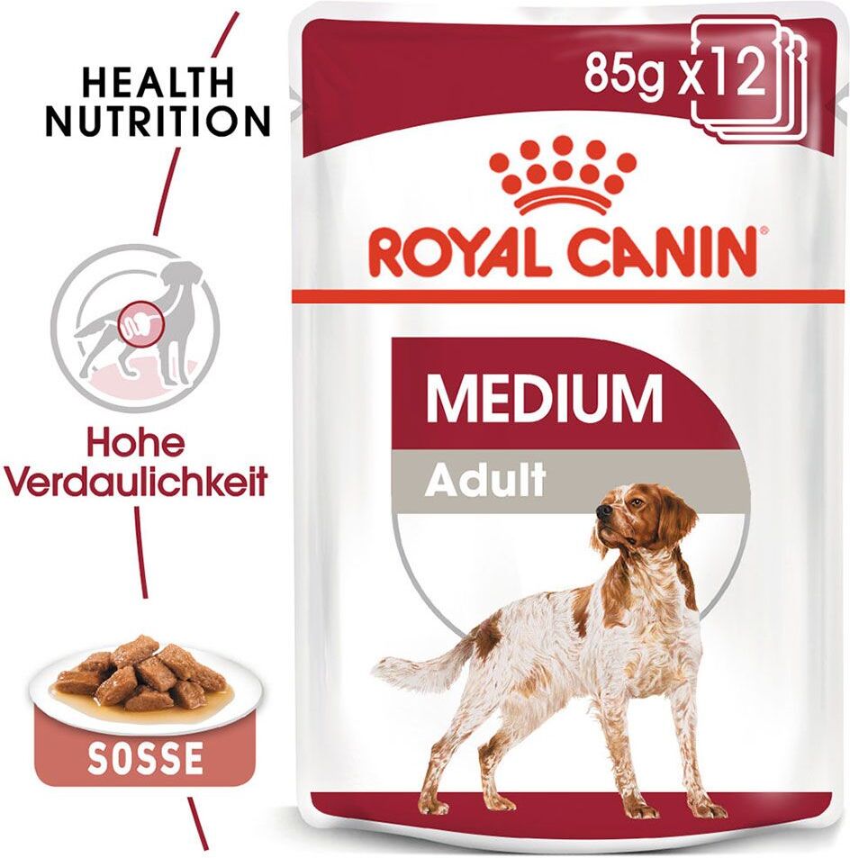 Royal Canin Size 10x 140g Medium Adult Royal Canin Nassfutter für Hunde