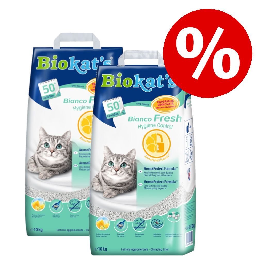 Biokat's 2x 18l Grobe Körnung: Classic Fresh 3in1 Biokat`s Katzenstreu