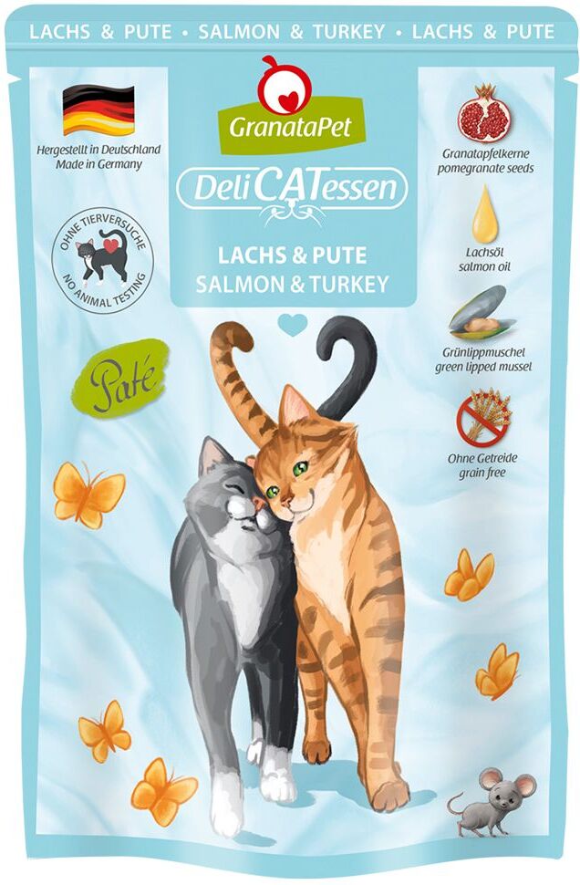 GranataPet DeliCatessen Pouch 6 x 85 g - Truthahn & Fasan