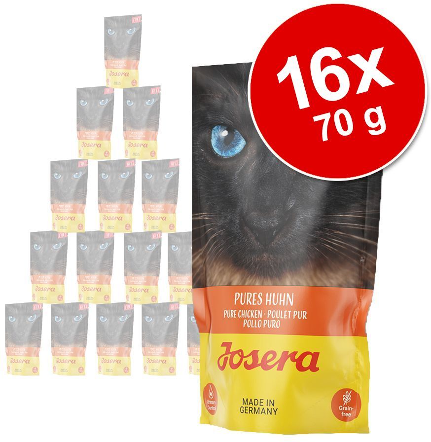 Josera 16x 70g Filet Huhn mit Ente Josera Nassfutter für Katzen