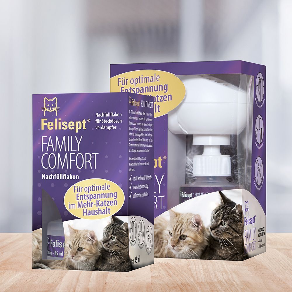 Felisept Family Comfort Set: Verdampfer für Steckdose + 45ml Flakon für Katzen