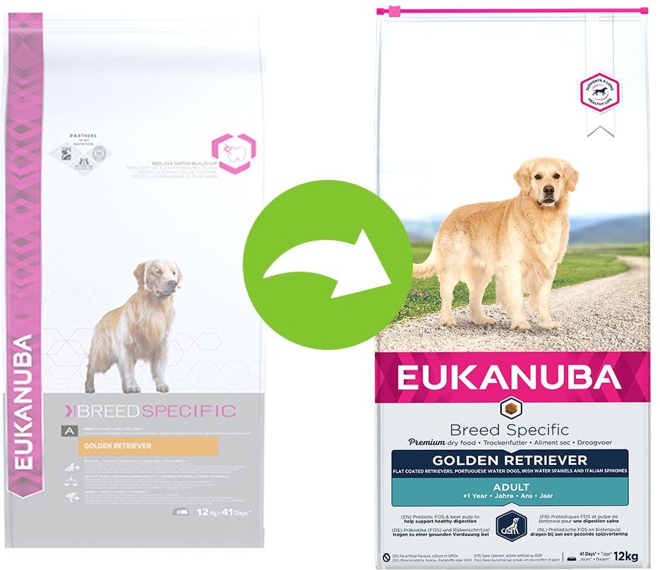 Eukanuba 12kg Adult Breed Specific Golden Retriever Eukanuba Trockenfutter für Hunde