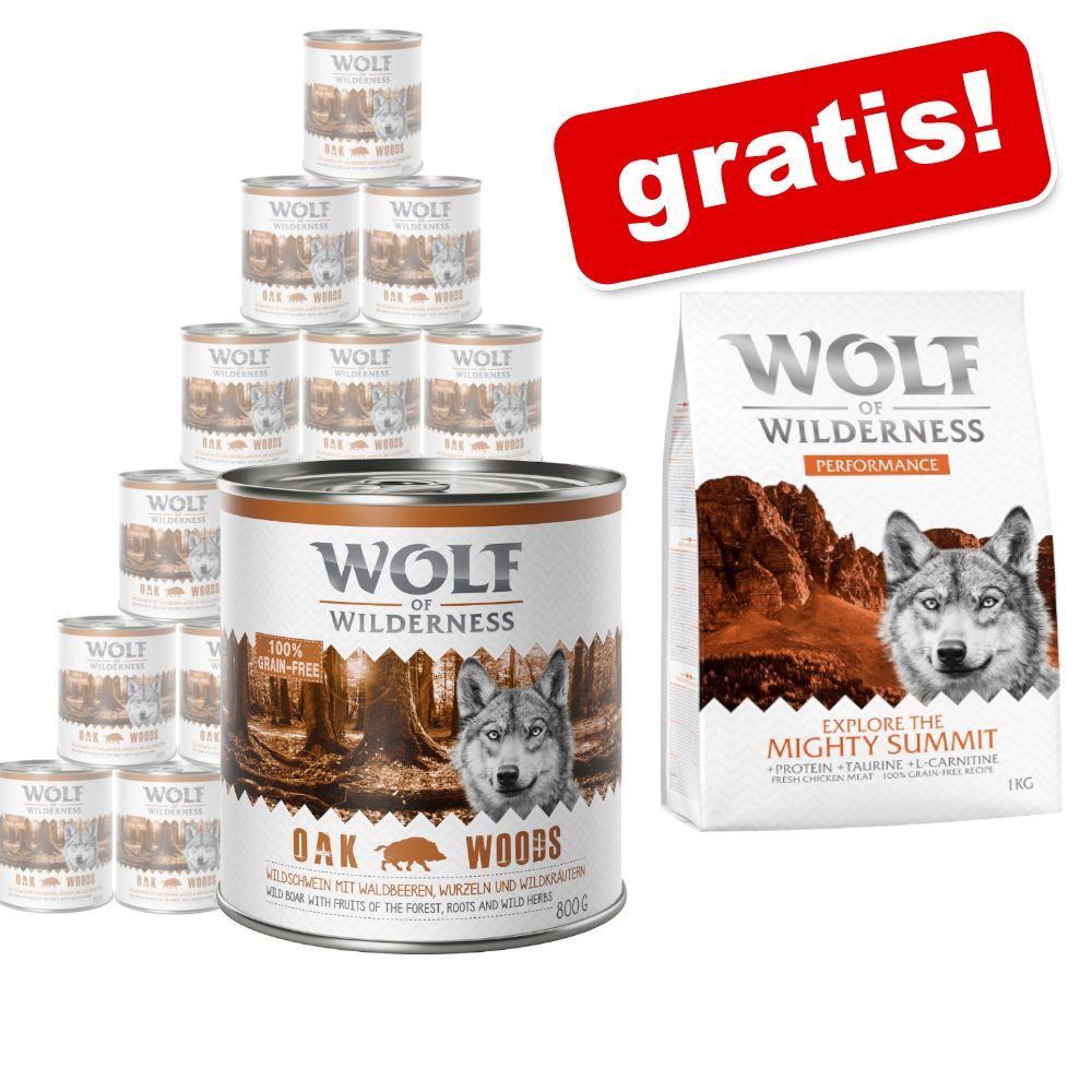 Wolf of Wilderness 24x800g Adult Strong Lands Schwein Wolf of Wilderness Hundenassfutter