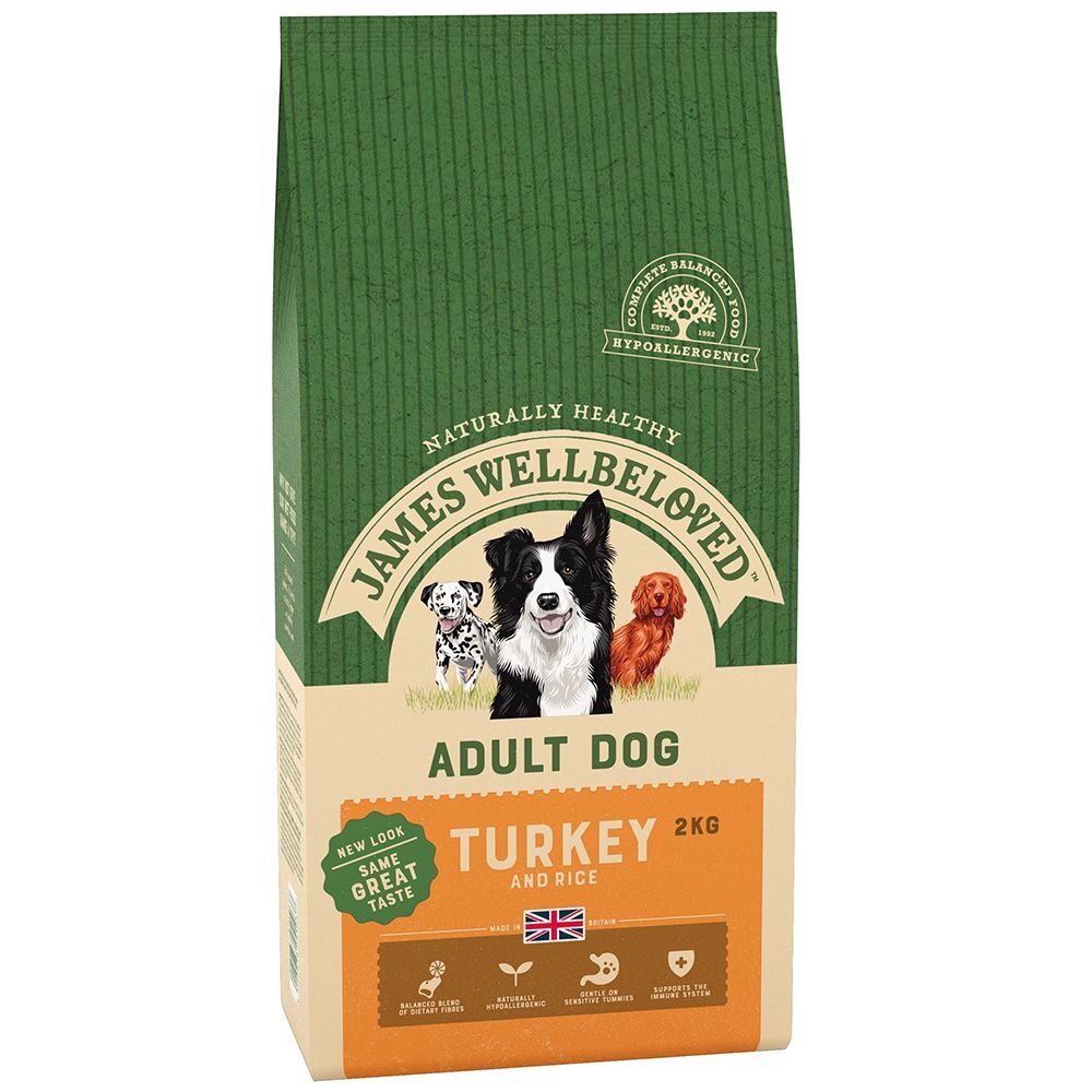 James Wellbeloved 2kg Adult Truthahn & Reis James Wellbeloved Trockenfutter für Hunde