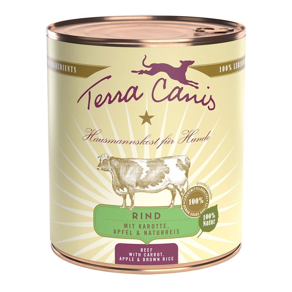 Terra Canis 6x 800g Kalb mit Hirse, Gurke, gelber Melone & Bärlauch Terra Canis Nassfutter für Hunde