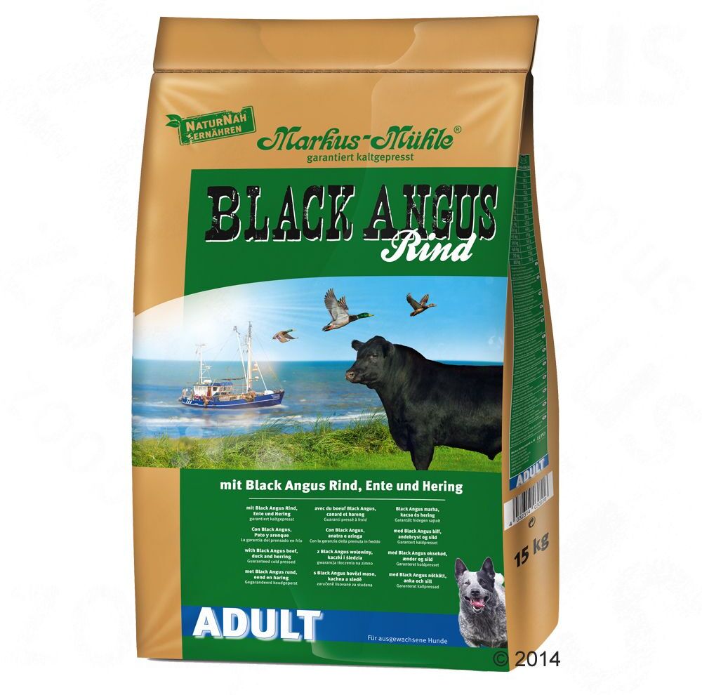 Markus Mühle 2x 15kg Black Angus Adult Markus Mühle Trockenfutter für Hunde