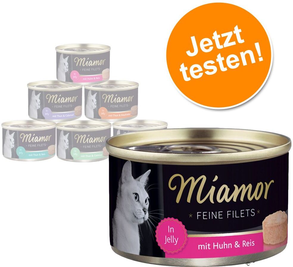 Miamor 6x 100g Feine Filets 3 Miamor Nassfutter für Katzen