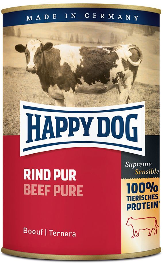 Happy Dog 6x 400g Lamm Pur Happy Dog Nassfutter für Hunde