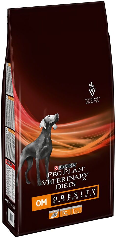 Purina Veterinary Diets 12kg Pro Plan Veterinary Diets OM Obesity Management Purina Trockenfutter für Hunde