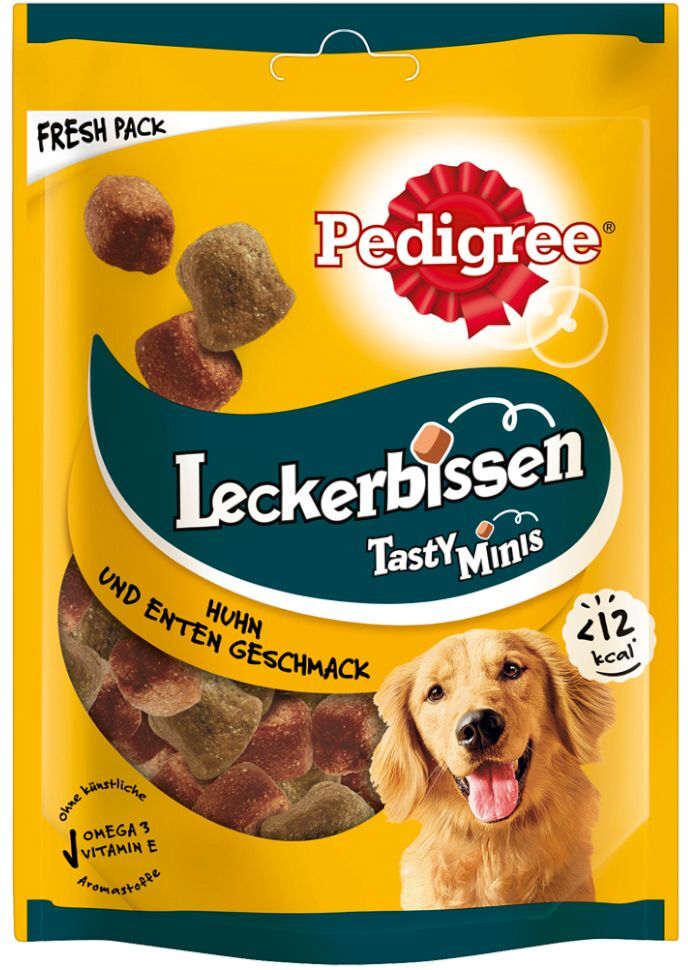 Pedigree 6x130/140g Leckerbissen Kau-Happen & Mini-Happen Pedigree Hundesnacks