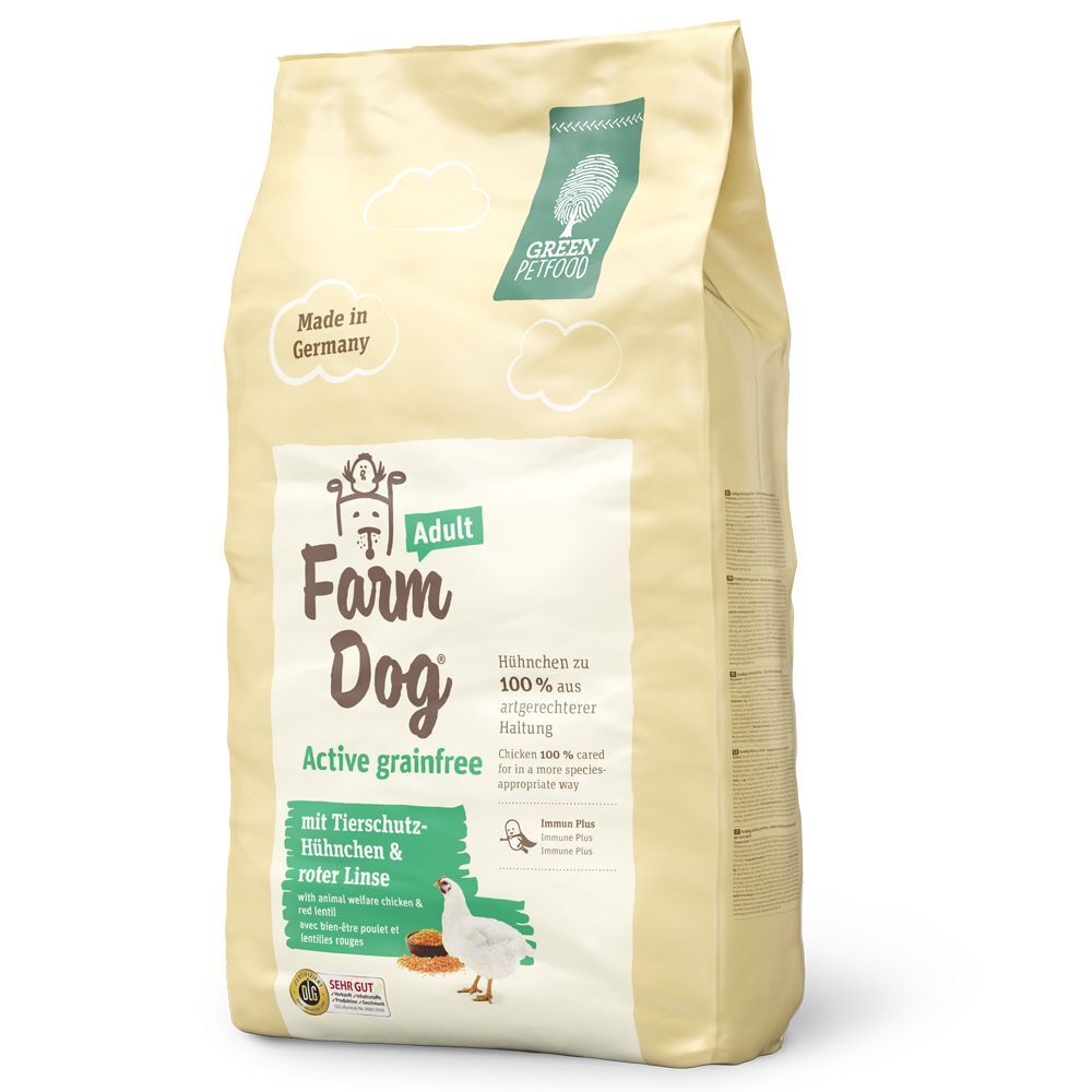 Green Petfood 10kg FarmDog Active Grainfree Green Petfood Trockenfutter für Hunde
