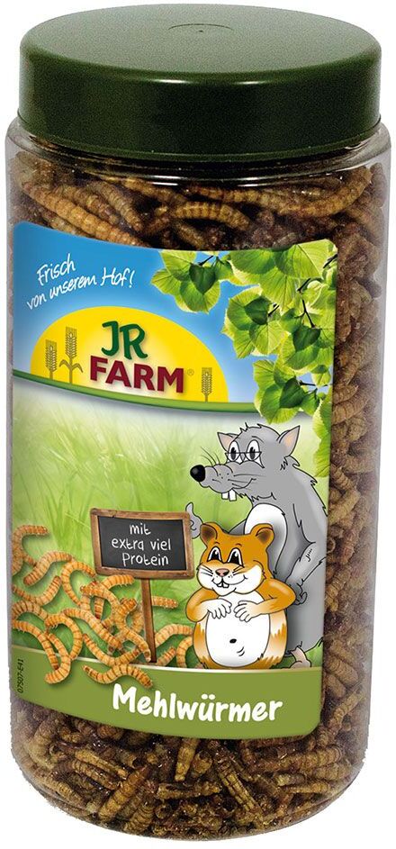 JR Farm 70g Mehlwürmer in der Dose JR Farm Snack für Kleintiere