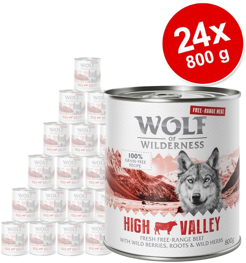 Wolf of Wilderness 24x 800g Great Desert - Freiland Pute Wolf of Wilderness getreidefreies Nassfutter für Hunde