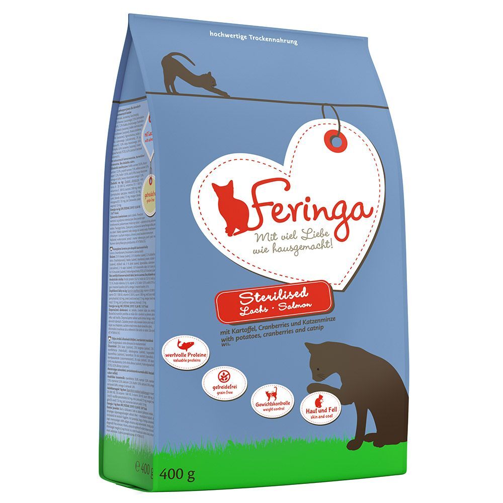 Feringa 2kg Sterilised Lachs Adult Feringa Trockenfutter für Katzen