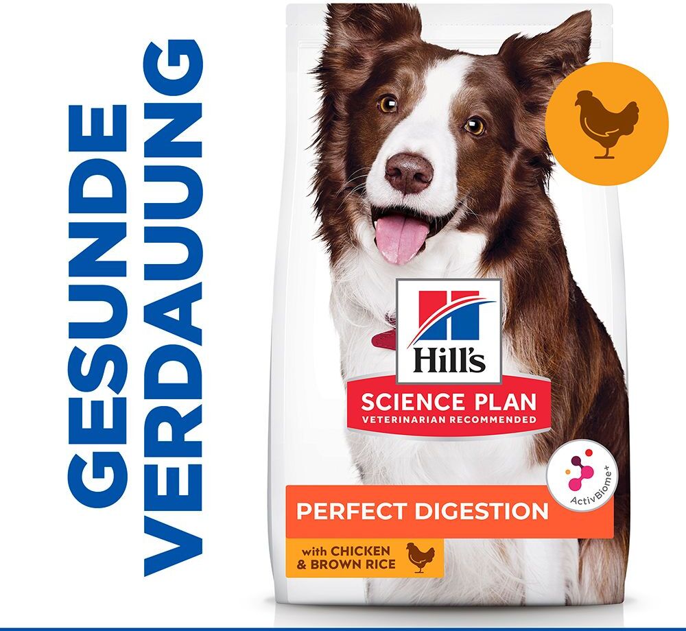 Hill's Science Plan 2,5kg Adult Perfect Digestion Medium Breed Hill's Science Plan Trockenfutter für Hunde