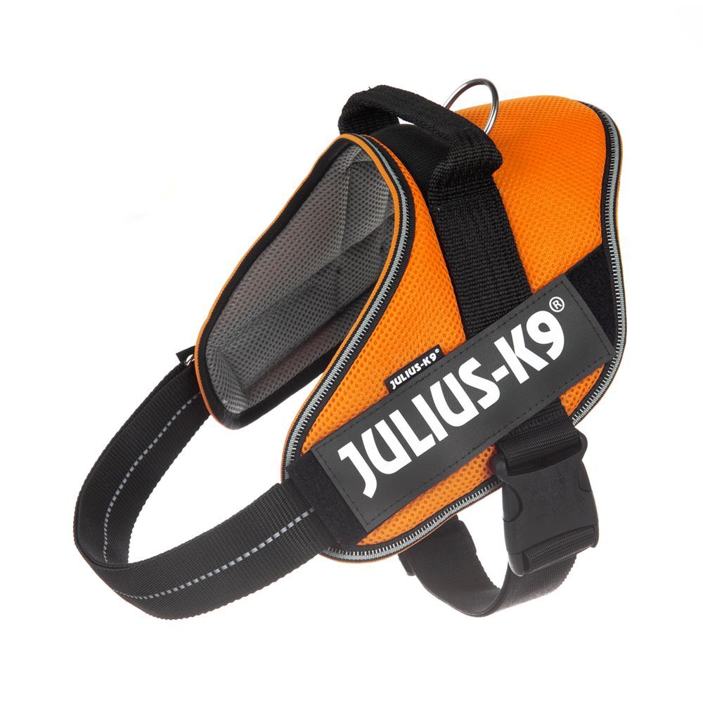 JULIUS-K9 IDC® POWAIR Geschirr orange Gr. S/Mini: Brustumfang 49 - 67cm Hund