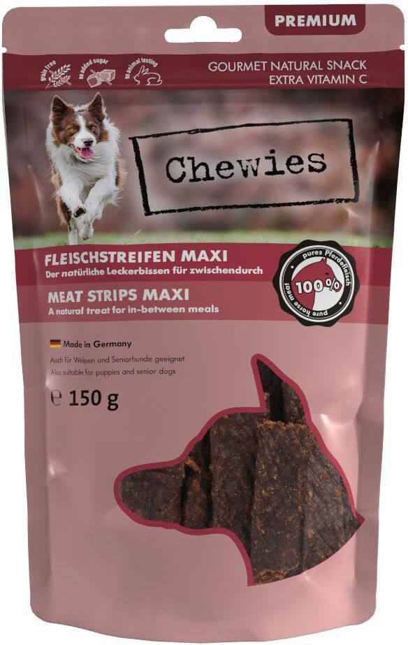 Chewies 2x 150g Fleischstreifen Pferd Chewies Hundesnacks