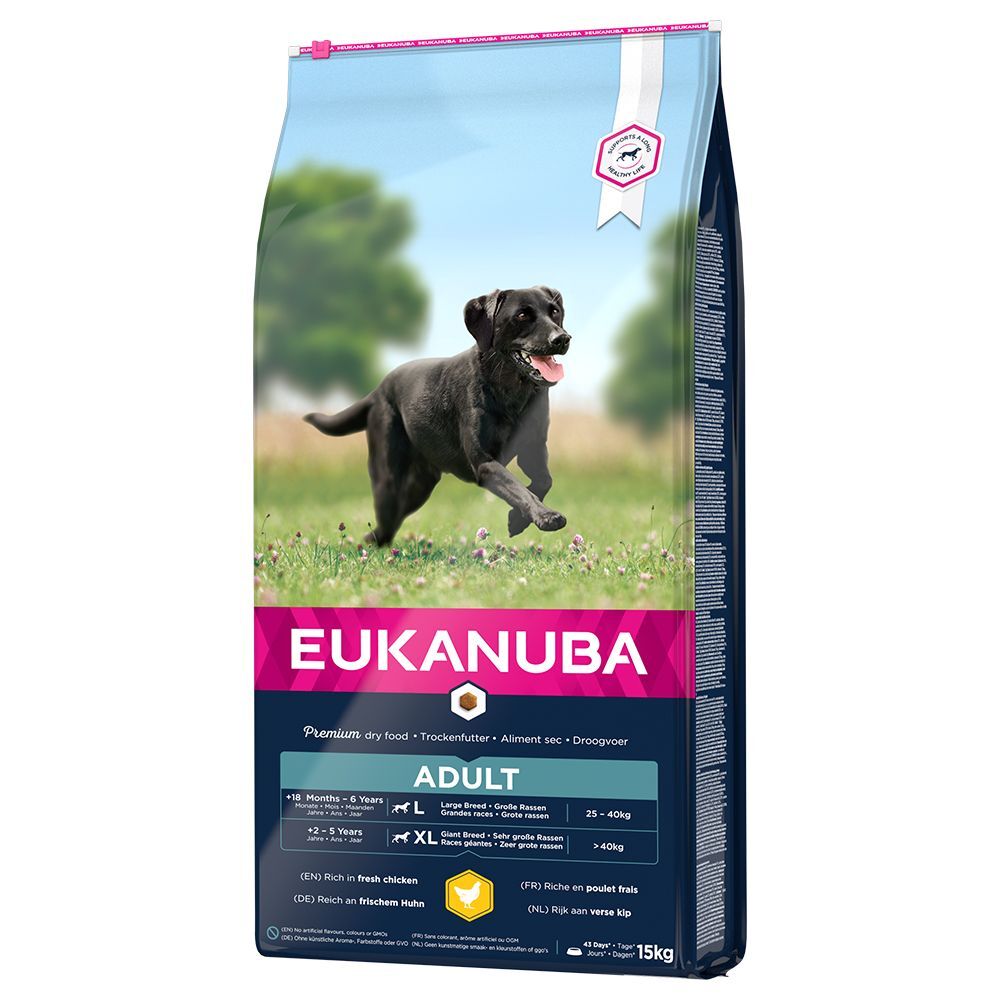 Eukanuba 15kg Adult Large Breed Huhn Eukanuba Trockenfutter für Hunde