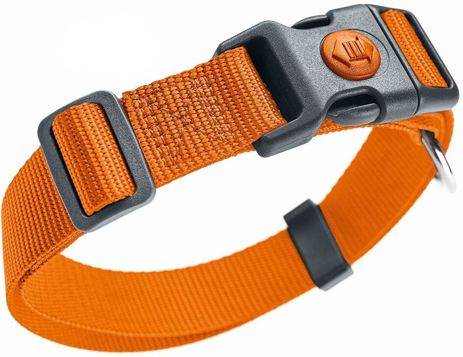 HUNTER Halsband London, orange Vario Plus Gr.L: 34-56cm Halsumfang, B 20mm für Hunde