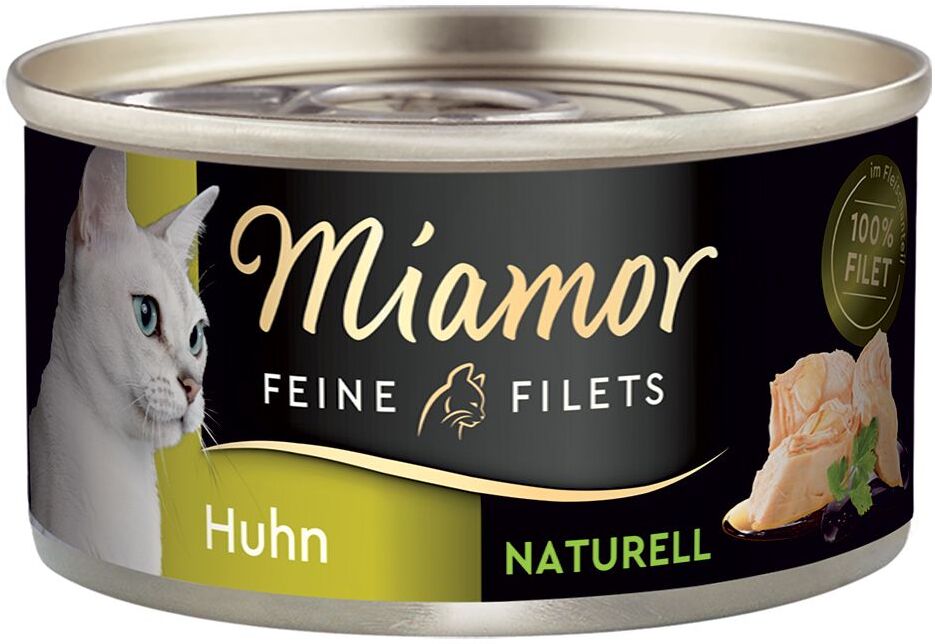 Miamor 6x 80g Feine Filets Naturelle Huhn & Schinken Miamor Nassfutter für Katzen