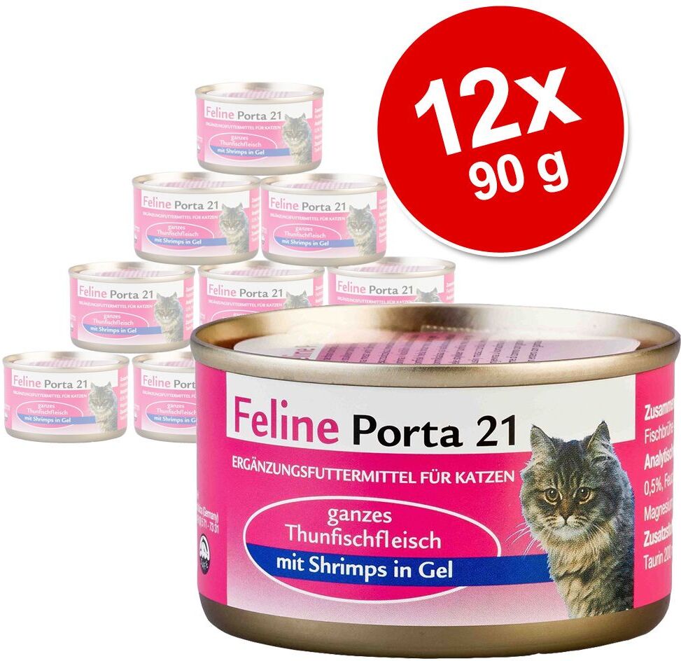 Porta 21 12x 90g Feline Hühnerfleisch mit Aloe Porta 21 Nassfutter für Katzen