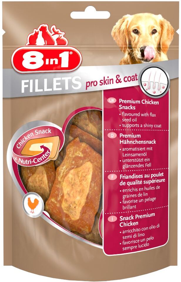 8in1 80g Pro Skin & Coat 8in1 Fillets Hundesnacks