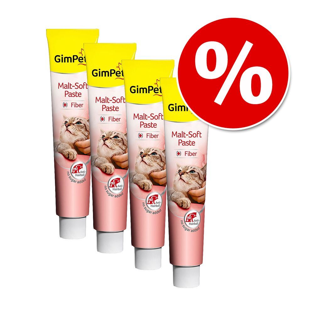 GimCat 4x 200g Katzenpaste Multi-Vitamin-Extra GimCat Katzensnacks