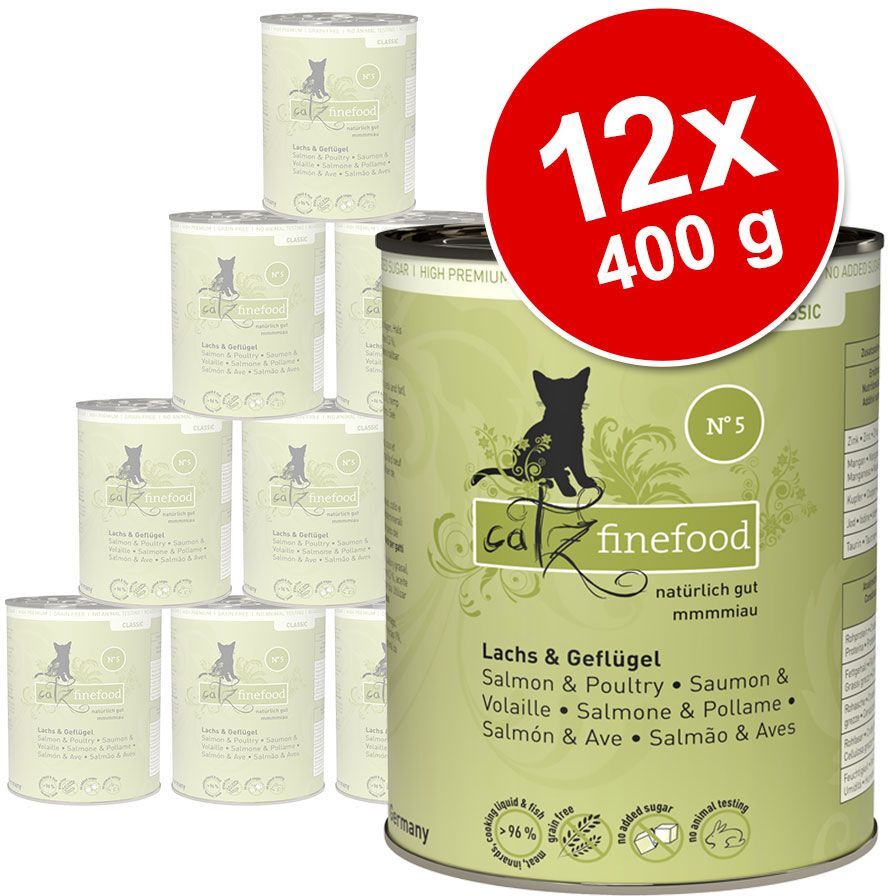 catz finefood 12x 400g Hering & Shrimps catz finefood Nassfutter für Katzen