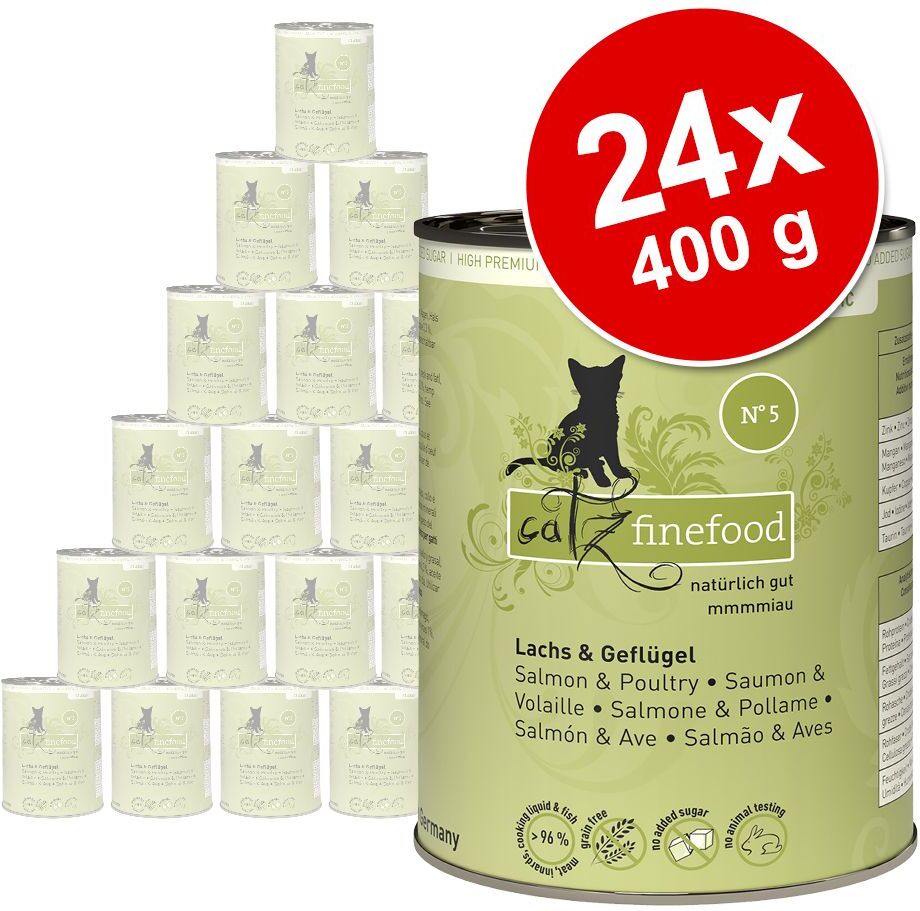 catz finefood 24x 400g Rind & Ente catz finefood Nassfutter für Katzen