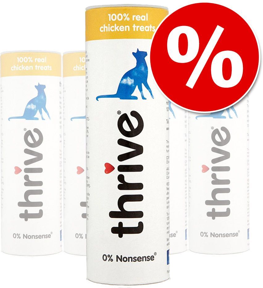 Thrive 5x 25g Gefriergetrocknete Katzensnacks Huhn Thrive Katzensnacks