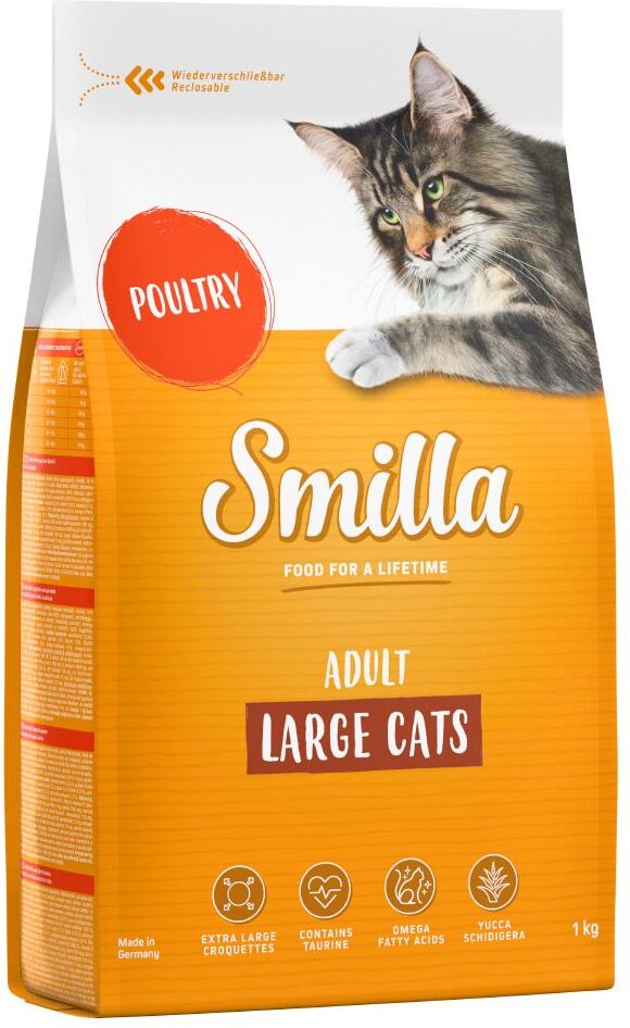 Smilla 10kg Adult XXL-Krokette Geflügel Smilla Trockenfutter für Katzen