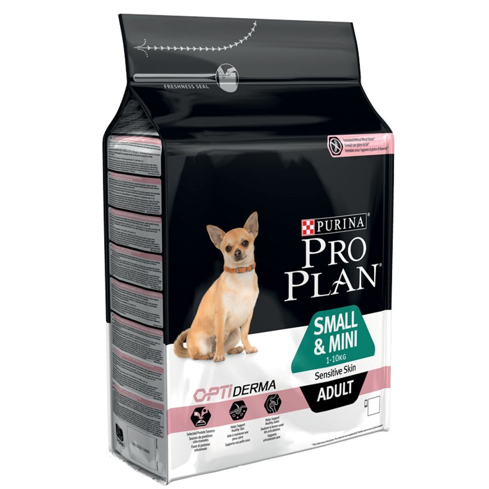 Pro Plan 2x 7kg Small & Mini Adult Sensitive Skin OPTIDERMA Pro Plan Trockenfutter für Hunde