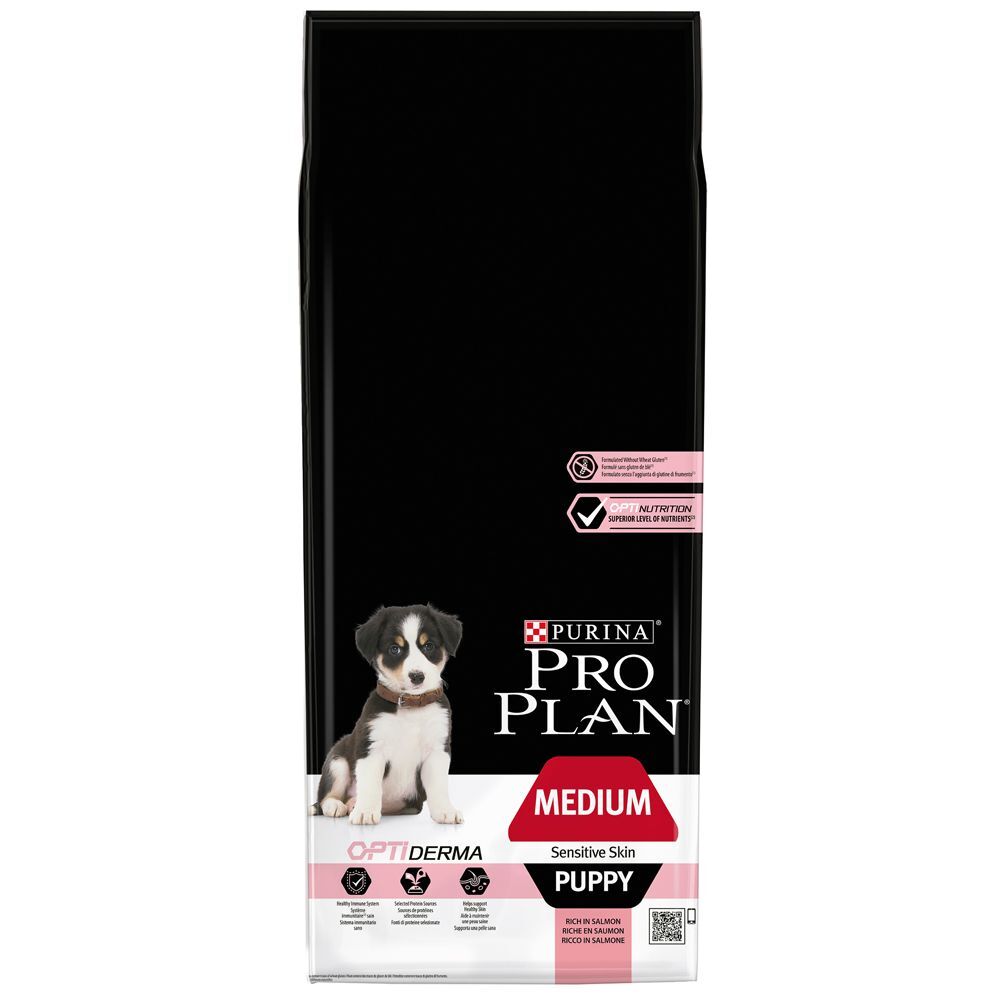 Pro Plan 2x 12kg Medium Puppy Sensitive Skin OPTIDERMA PRO PLAN Trockenfutter für Hunde