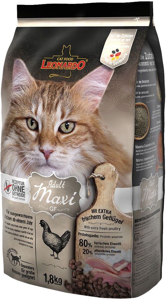 Leonardo 7,5kg Adult Maxi Grainfree Leonardo Trockenfutter für Katzen