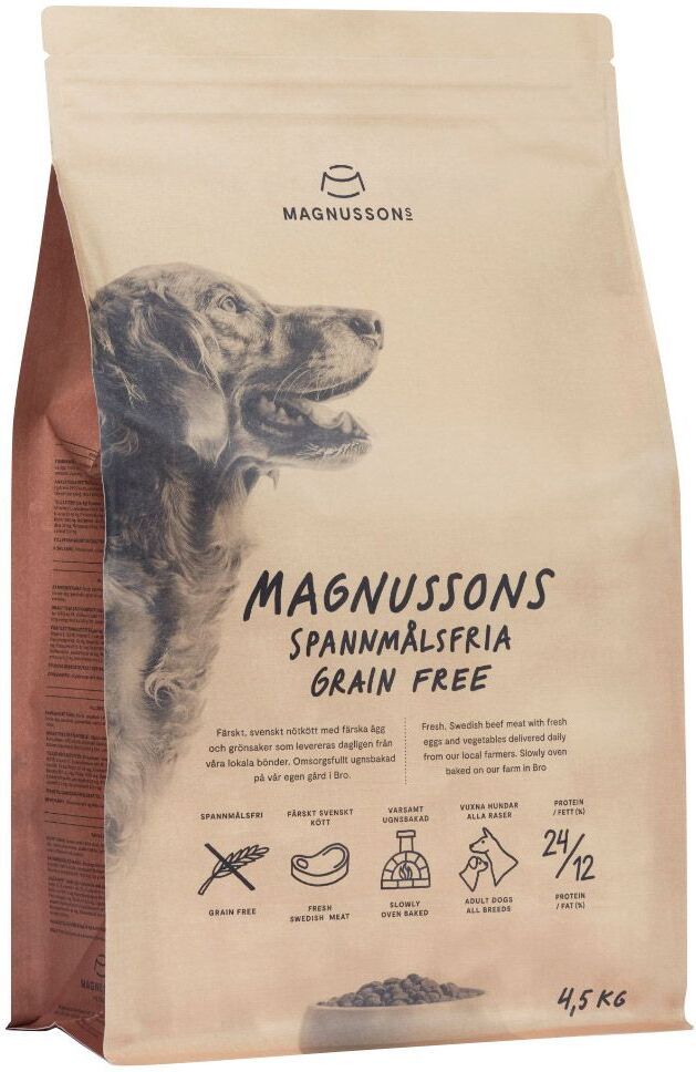 Magnusson 4,5kg Grain Free Magnusson Trockenfutter für Hunde