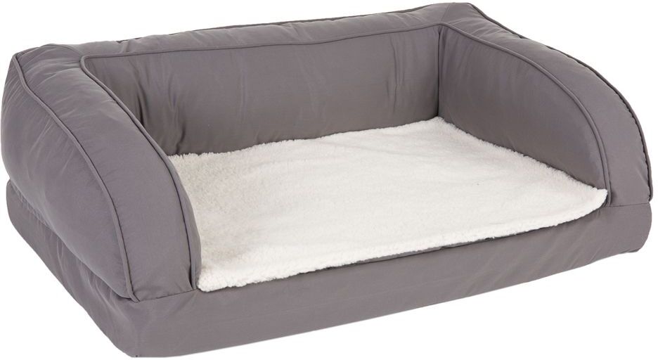 zooplus Exclusive Orthopädisches Hundesofa grau, L 75x B 50x H 25cm