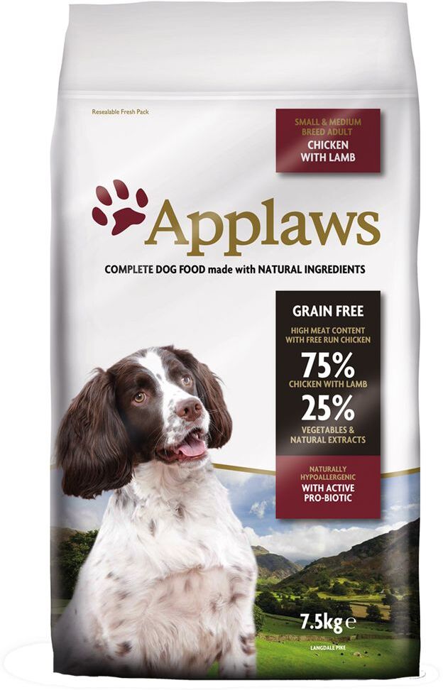 Applaws 15 kg Adult Huhn & Lamm Kleine & Mittelgrosse Rassen Applaws Trockenfutter für Hunde