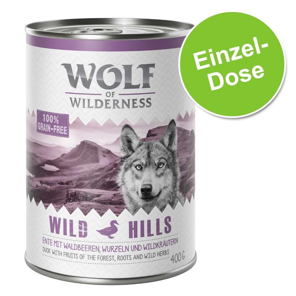 Wolf of Wilderness 400g Green Fields Lamm Wolf of Wilderness Nassfutter für Hunde