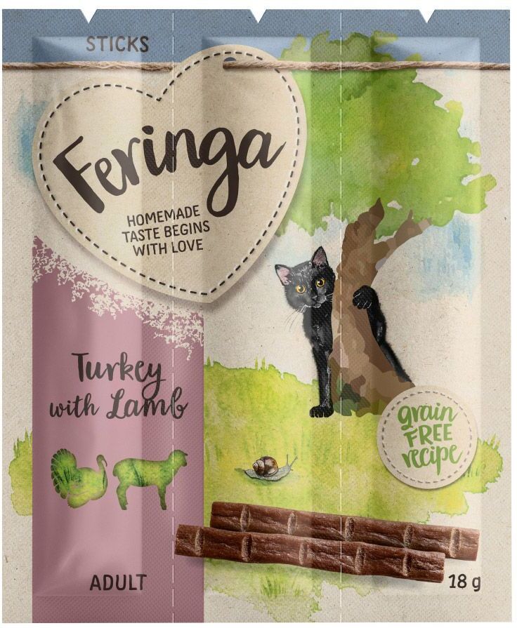 Feringa 3x 6g Sticks Truthahn & Lamm Feringa Katzensnacks