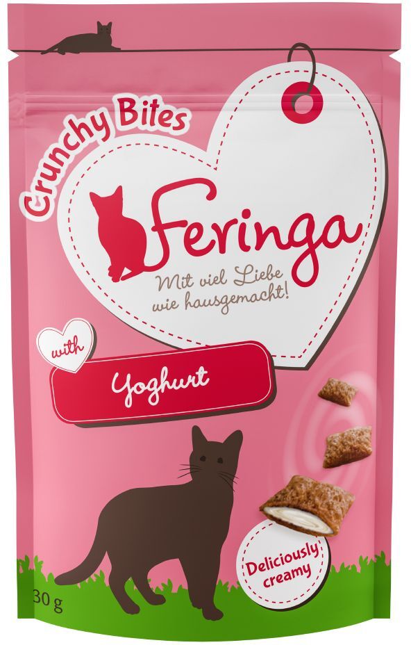 Feringa 3x 30g Crunchy Bites Joghurt Feringa Katzensnacks