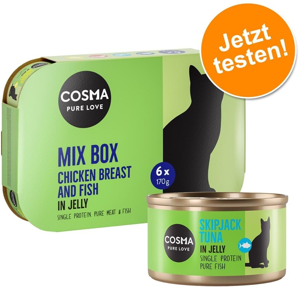 Cosma 6x 85g Original in Jelly Mix Cosma Nassfutter für Katzen