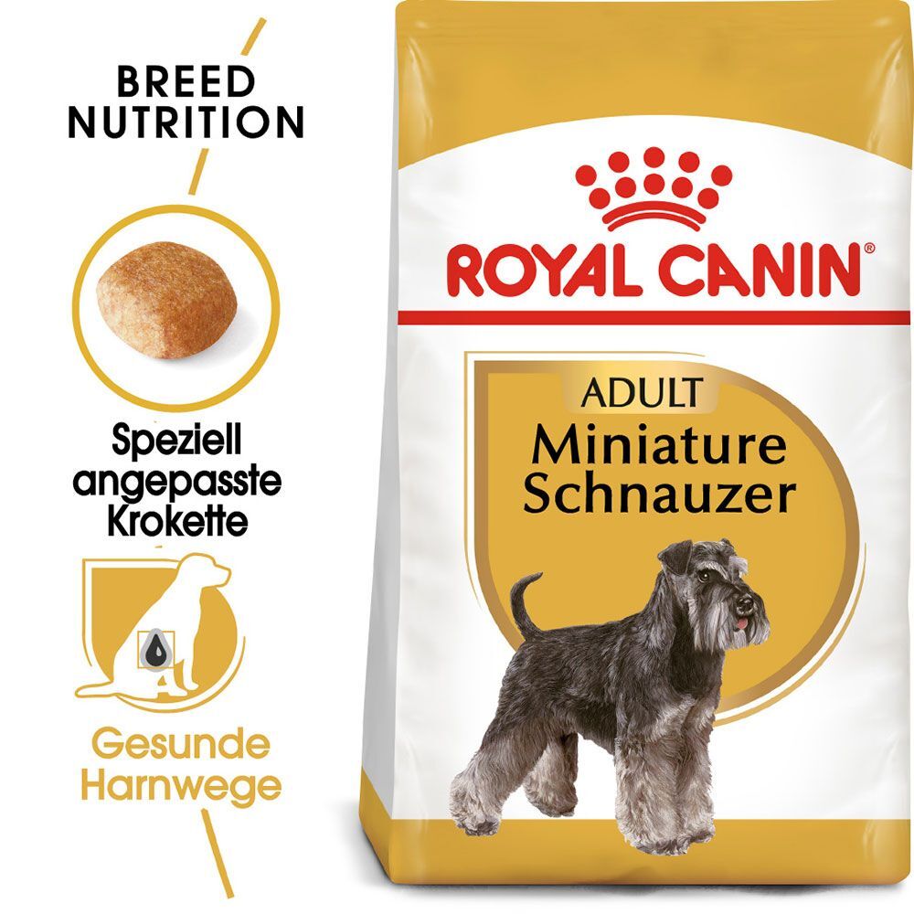 Royal Canin Breed 2x 3kg Miniature Schnauzer Adult Royal Canin Trockenfutter für Hunde