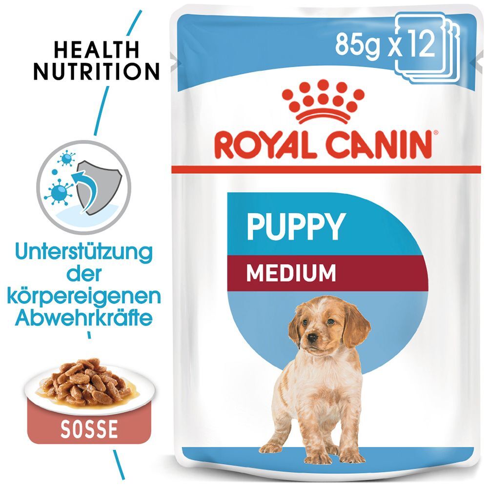 Royal Canin Size 40x 140g Medium Puppy Royal Canin Nassfutter für Hunde