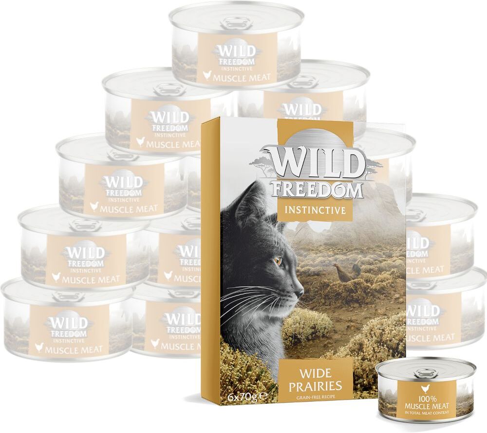 Wild Freedom 24x 70g Adult Wide Praries Huhn Wild Freedom Nassfutter für Katzen