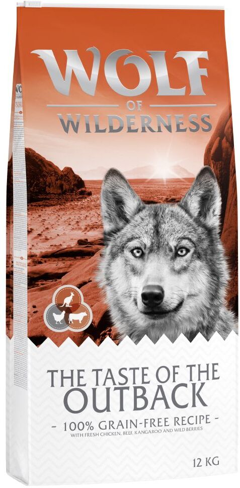 Wolf of Wilderness 12kg The Taste Of The Outback mit Huhn & Känguru Wolf of Wilderness Trockenfutter für Hunde