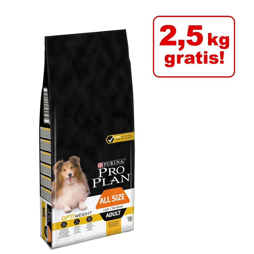 Pro Plan 16,5kg Medium Adult Sensitive Skin OPTIDERMA Pro Plan Hundefutter trocken - 14+2,5kg gratis!