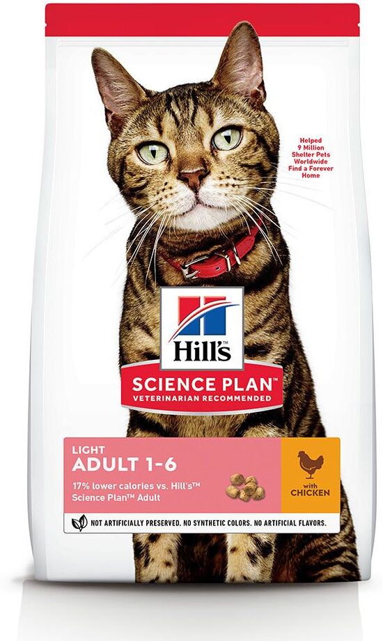 Hill's Science Plan 10kg Adult Light Huhn Hill's Science Plan Trockenfutter für Katzen