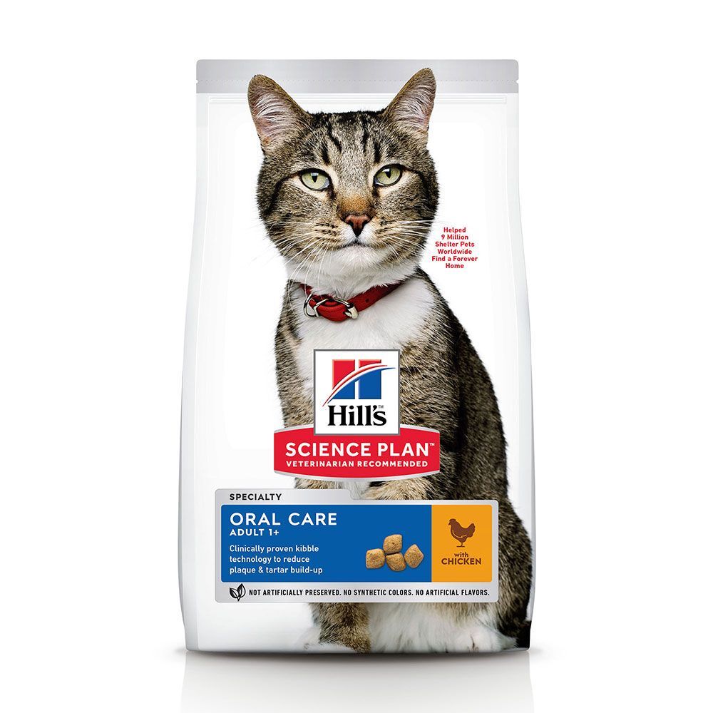 Hill's Science Plan 2x 7kg Adult Oral Care Huhn Hill's Science Plan Trockenfutter für Katzen