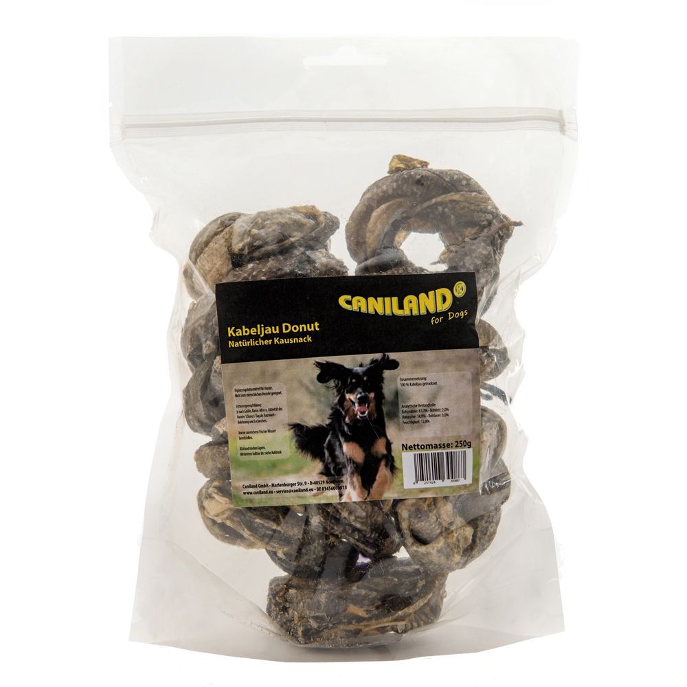 Caniland 3x 250g Kabeljau Donut Caniland Hundesnacks